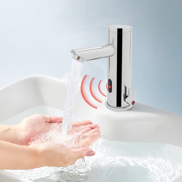 Smart kran, automatisk sensor, vattensparande,Silver