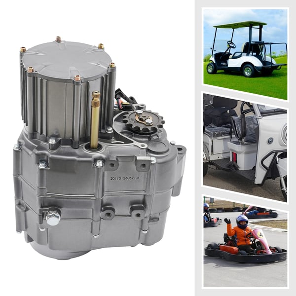 Elektrisk Motor, 1000W Effekt, Børsteløs DC Teknologi,1000W, Sølv