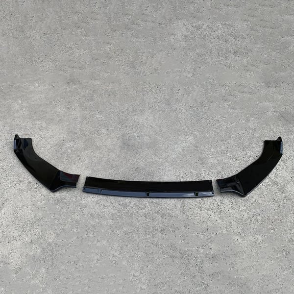 Framstötfångarlipspoiler, Hållbart ABS-material, Lätt installation,svart