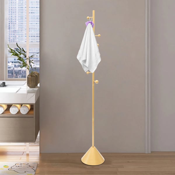 Kappeholder, 8 Krog, Fritstående Design,1.7X0.28M, Guld