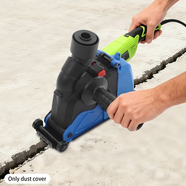 Støvskærm, 360° Justerbar Connector, Kompatibel med 125mm og 150mm Slibemaskiner,Blå
