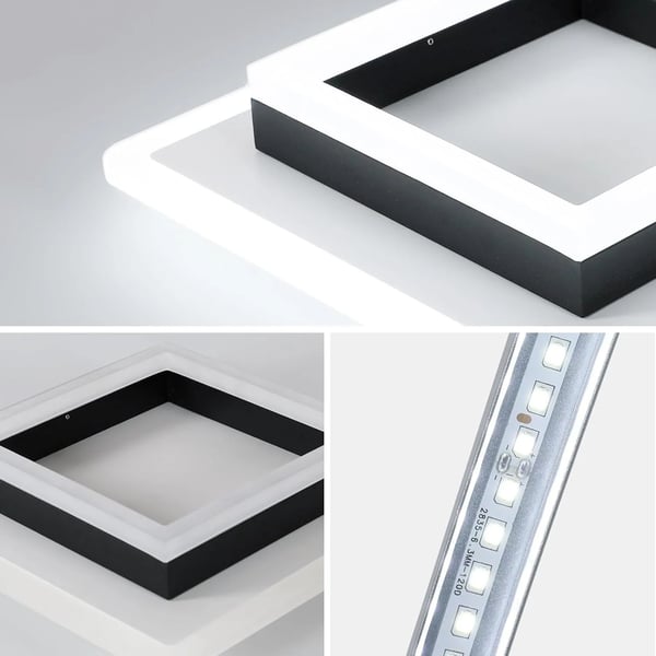 LED Taklampa, Modern Design, Enkel Installation,VIT
