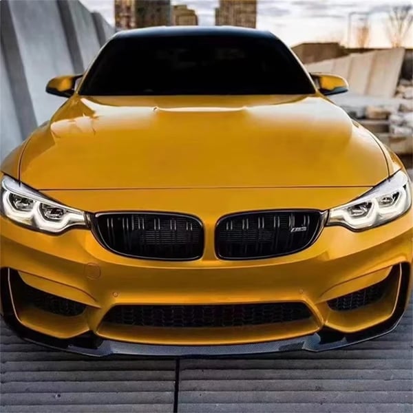 Front Bumper Lip, ABS Plast, 8 cm Højde, 18 cm Bredde, CS Version Kompatibilitet, Blank Sort Finish