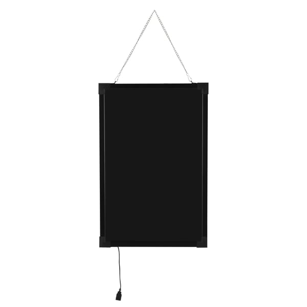 LED Skilt, 18 Lystilstande, Vægbeslag Design,Sort, 24x32in