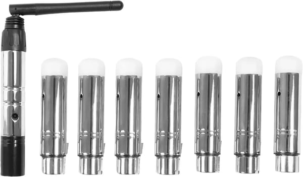 Trådløs DMX 512 Transceiver Kit, 126 Kanaler, Op til 300m Rækkevidde,sort