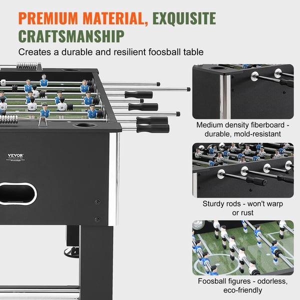 Fusballbord, Modern Design, Lätt Montering,55in