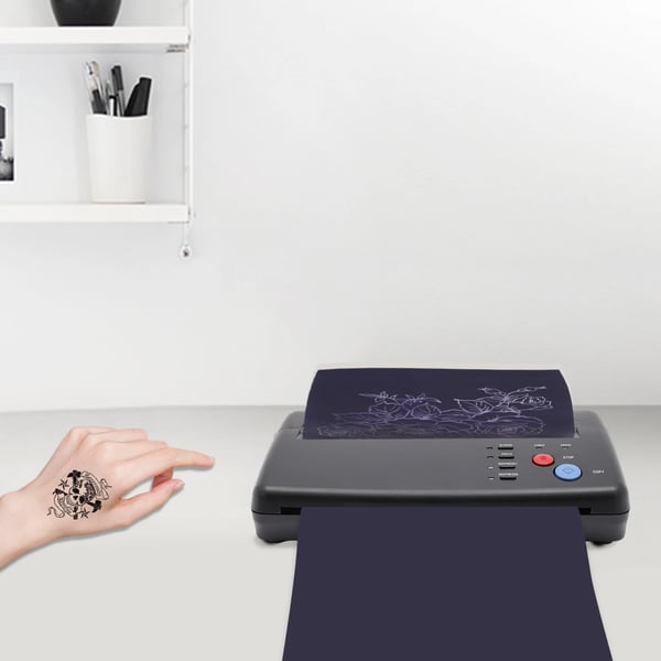 A4 Tatuering Överföringskopiator, Högupplöst Skanning, Bärbar Design,svart