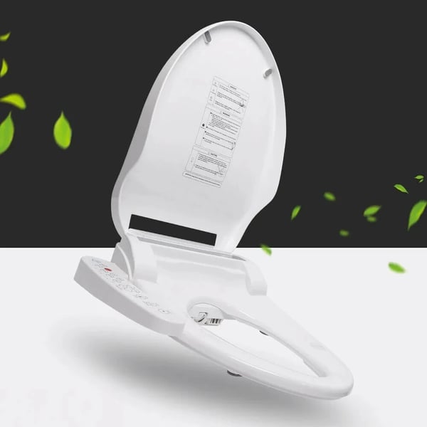 Bidet-wc-istuin, lämmitetty, itsepuhdistuva,Pyöreä, VALKOINEN