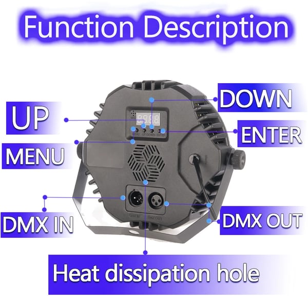 Scenljus, DMX-kontroll, Dynamiska effekter,4PCS