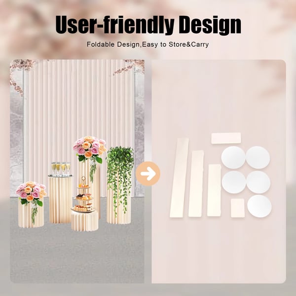 Blomsterstande, Multi-højde Design, Moderne Æstetik,Mælkehvid