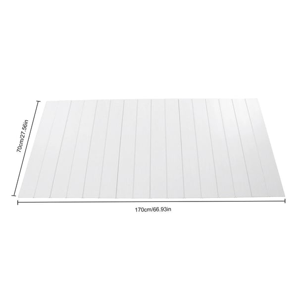 Folding Badekar Dæksel, Moderne Design, Firkantet Form, Temperaturbestandig,HVID