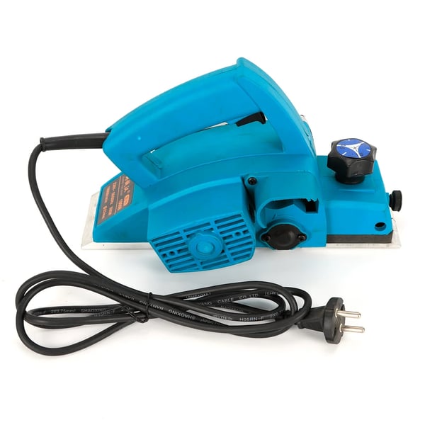 Elektrisk Høvl, 800W Effekt, 16000RPM Hastighed, 1-2mm Høvledybde, 28*7.6*16cm Dimensioner, Justerbar Dybde 1mm