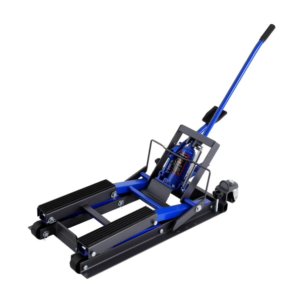 Motorcykellift, hydraulisk drift, 680 kg kapacitet,Blå