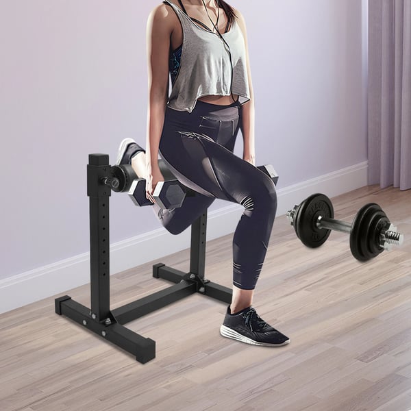 Split Squat Stand, Q235 kulstofstål, 612*567*673mm, Maksimal belastning 200kg, Rullelængde 420mm, 9 justerbare gear