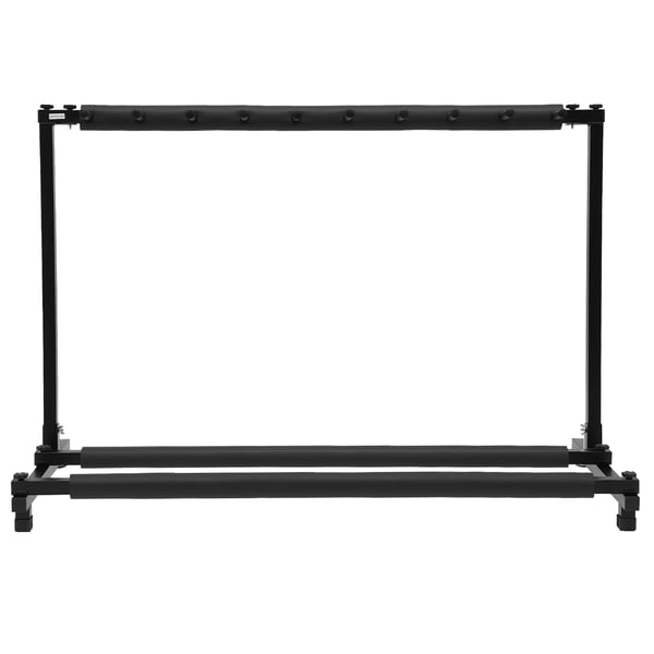 Guitar Rack, Holder 9 Guitarer, Jernkonstruktion, Justerbare Fodpuder
