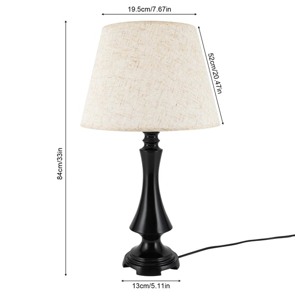 Bordslampa, Elegant Design, Lätt att Använda,VIT