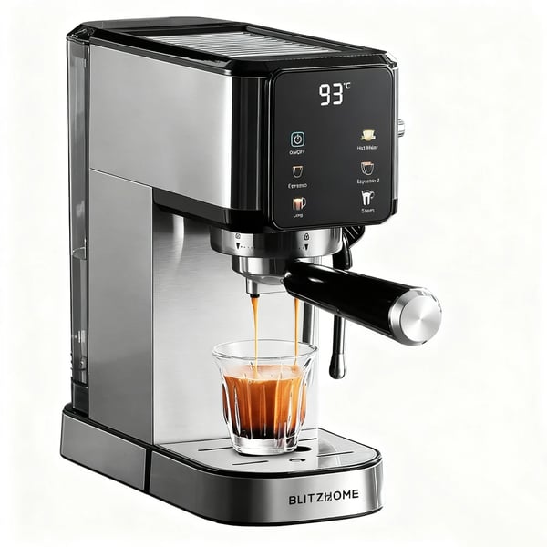 Espresso Kaffemaskine, Touchscreen Kontrol, 20 Bar Tryk,EU