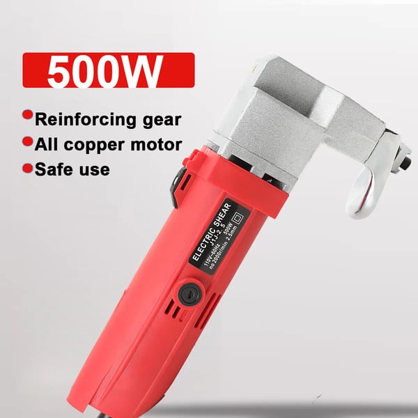 Elektriske Saks, 500W Motor, Ergonomisk Design, Metal Skæreevne