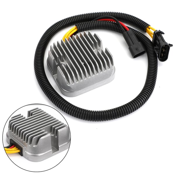 Spændingsregulator-ensretter, Længde 112mm, Bredde 108mm, Højde 49mm, 5 stikinterface-pins, Kompatibilitet med Polaris Sportsman 500/550/850 XP