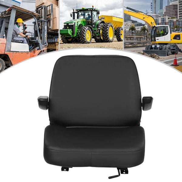 Gaffeltruckstol, Justerbara Armstöd, Hållbar Konstruktion,svart