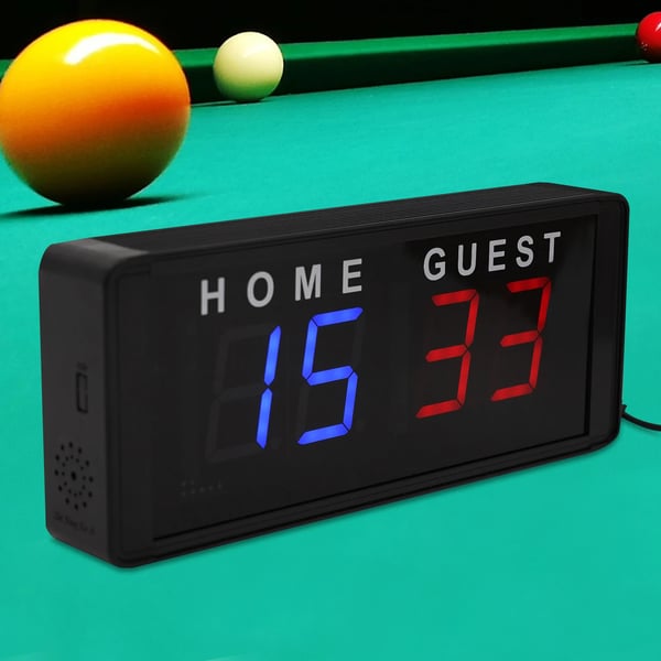 LED Scoreboard, Fjernbetjening, Klar Skærm,sort