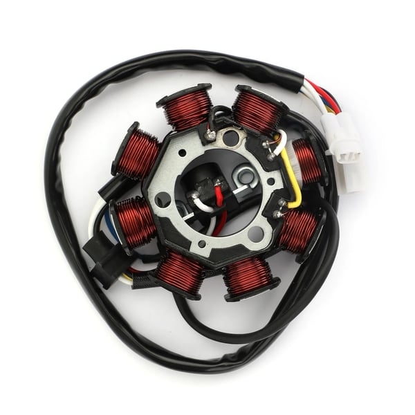 Generator Stator, Kompatibel med TTR50 TT-R50 2006-2020, 8 Poler, 6 Tråde, 6 Stifter, Højkvalitets Kobber