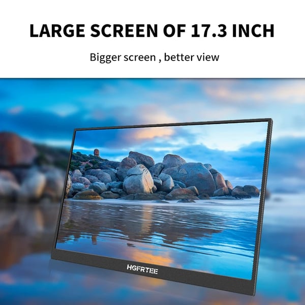 Bærbar 17,3 tommer skærm, Full HD opløsning, IPS-teknologi,B173-SZF06L6