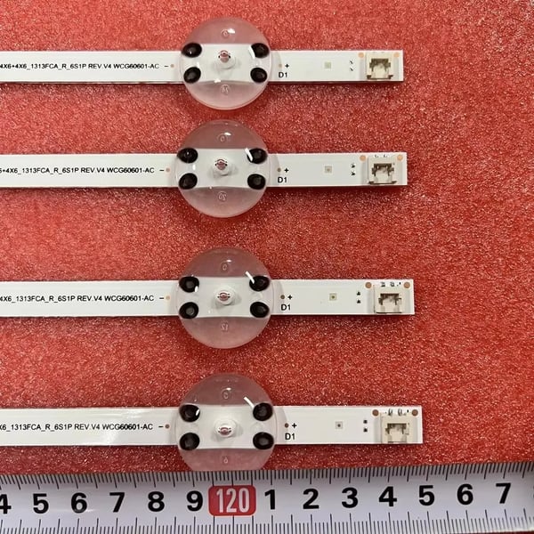 LED-taustavalaistusnauhasetti, 125,7 mm leveä, energiatehokas, himmennettävä