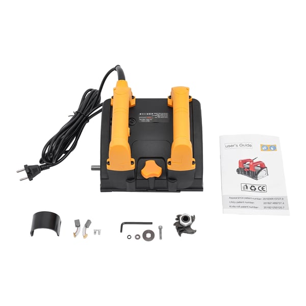 Elektrisk Høvl, 1200 W Effekt, 1-4 mm Skæredybde,Appelsin
