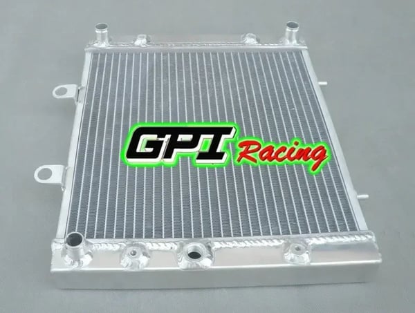 Racing Radiator, Aluminiumlegering, 12” x 20” x 2”, Kompatibel med Polaris Sportsman 400 HO 4x4, 40% Øget Køling, TIG Svejset Konstruktion