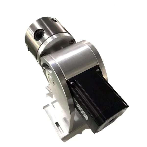 Rotary Axis Attachment, Præcisions CNC-bearbejdet, 360 Graders Rotation, Kompatibel med Smykker, Vægt 5 kg, Spænding 220V
