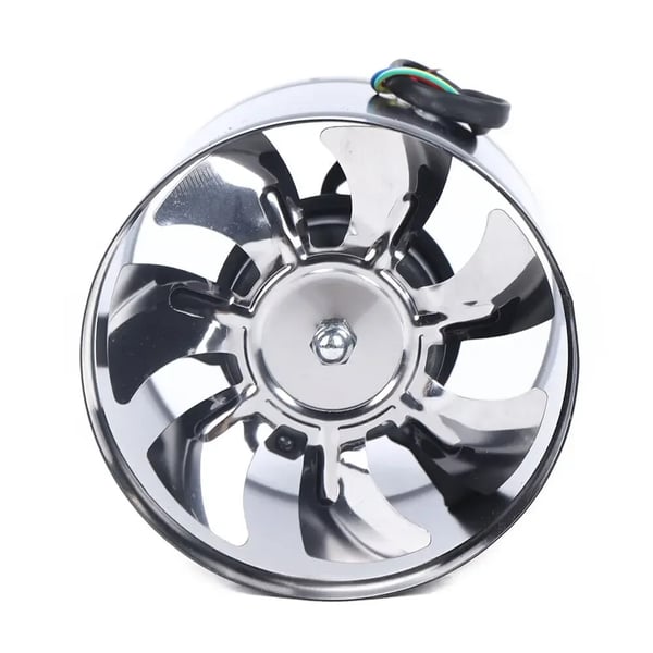 Aksial ventilator, høj effektivitet, stille drift,sort