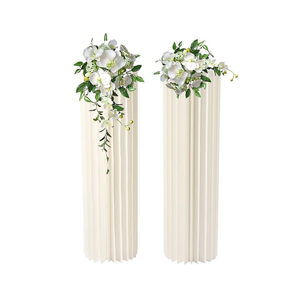 Blomvas, Elegant Design, Återanvändbar Dekor,VIT