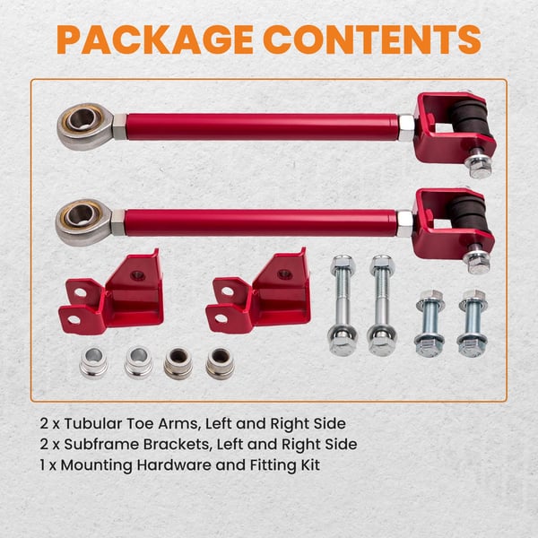 Lock Arm Kit, Kompatibel med modeller, Forbedret håndtering