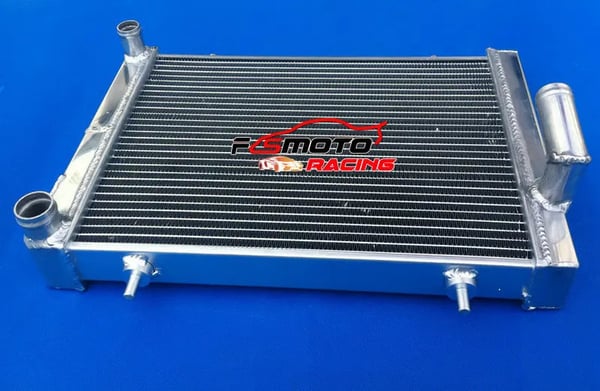 Aluminium Radiator, Kerne Dimensioner 384mm x 298mm x 40mm, Samlede Dimensioner 12-3/4" x 18" x 2-1/2", Øvre Indløb Størrelse 25mm