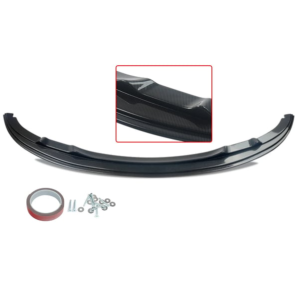 Front Bumper Lip, Høj Kvalitet ABS Plast, Nem Installation,kulfiber udseende