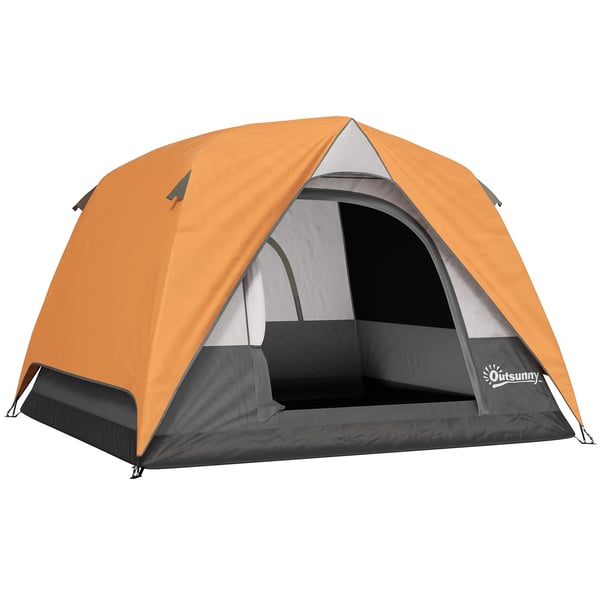 Camping telt, 3-4 personers kapacitet, holdbart polyesterstof,MULTI