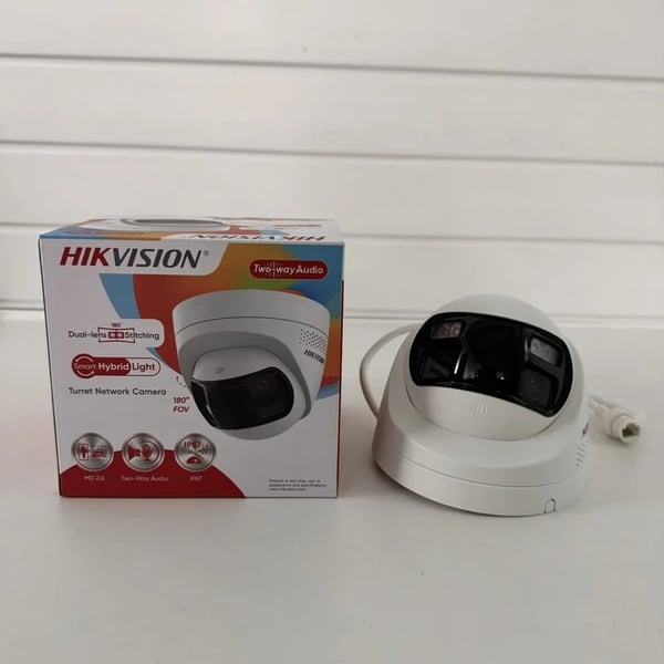 Netværkskamera, 8MP opløsning, 180° vidvinkel,2.8mm