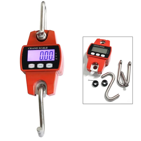 Hängande Viktvåg, Hög Noggrannhet, LCD-Display,300 Kg