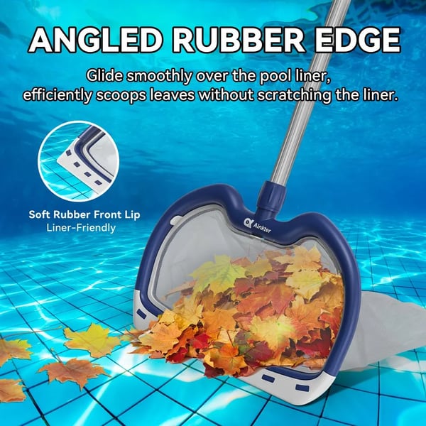 Pool Net Skimmer, Heavy-Duty Mesh, Nem Affaldsafskaffelse,Ainkter Pdrs2201