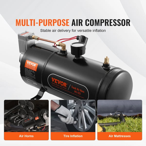 Luftkompressor, Automatisk Drift, Mångsidiga Tillämpningar,12V3L
