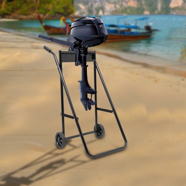 Folding Outboard Boat Motor Cart, Robust Design, Belastningsevne på 40 kg, Foldbar for Nem Opbevaring