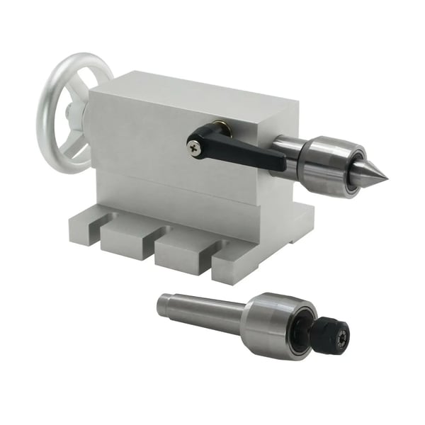 Flytbar tailstock, centerhøjde 65mm, strækningsafstand 50mm, manuel betjening, vægt 2,1 kg, kompatibel med CNC-maskiner