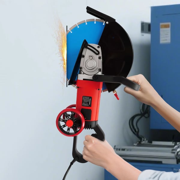 Betonsav, Ledningsført Elektrisk, 3800 RPM Motor,300mm-399mm
