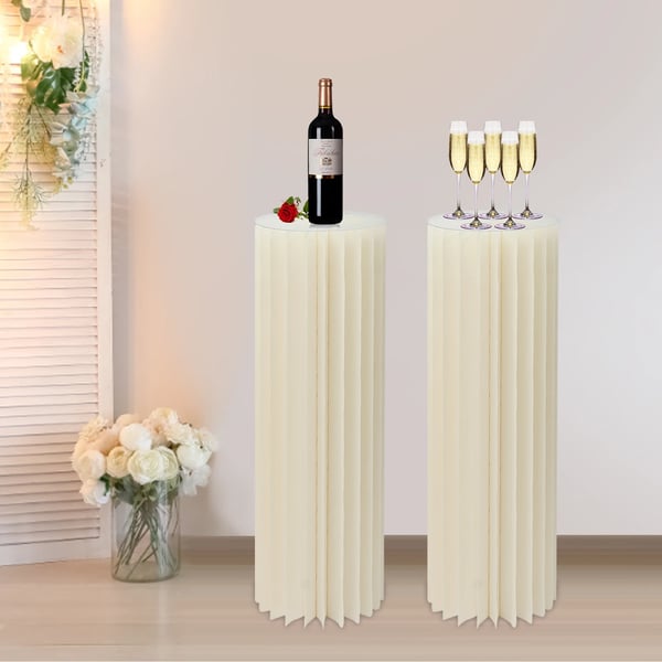 Centerpiece Stativ, Foldbart Design, Stærk Belastningsevne,Hvid, L