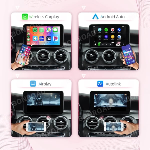 Trådløs CarPlay-adapter, kompatibel med Mercedes-Benz, nem installation,NTG 4.5