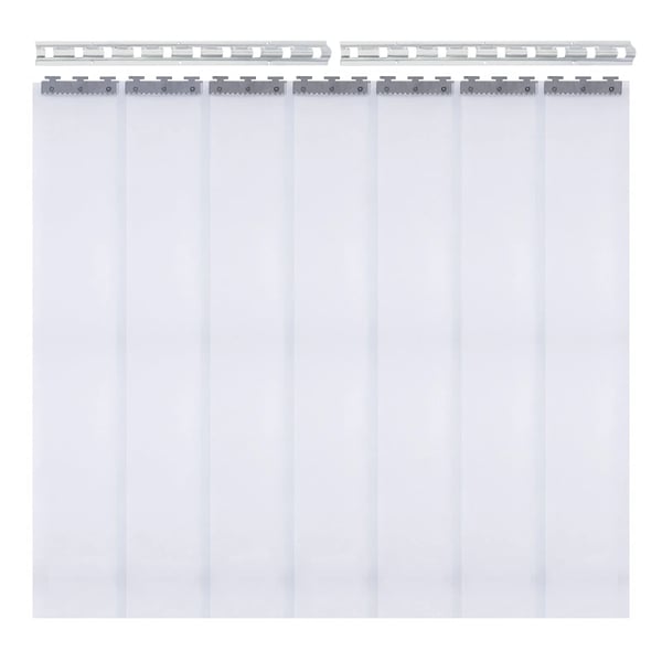 7 kpl PVC-nauhaverhoja, kestävä rakenne, helppo asennus, kirkas