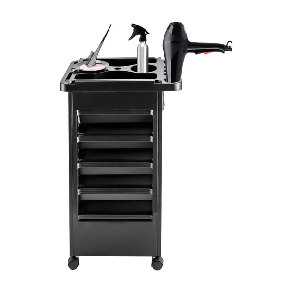Skönhetstrolley, 5 Lådor, Mobil Stylingstation,svart
