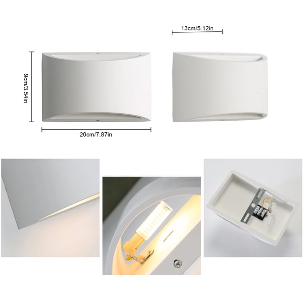 Væglampe, Moderne Design, Varm Hvid LED Belysning,HVID