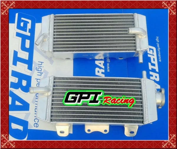 Aluminium Racing Radiator, 10 cm x 10 cm x 10 cm, Kompatibel med Yamaha WR250F, WRF250, WRF 250, 40% Forbedret Kølekapacitet